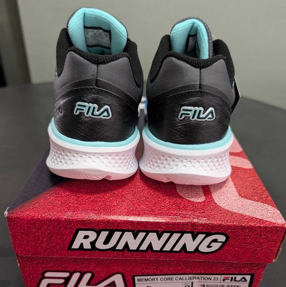 Fila Gray and Blue Running Shoes - Picture 4 of 8